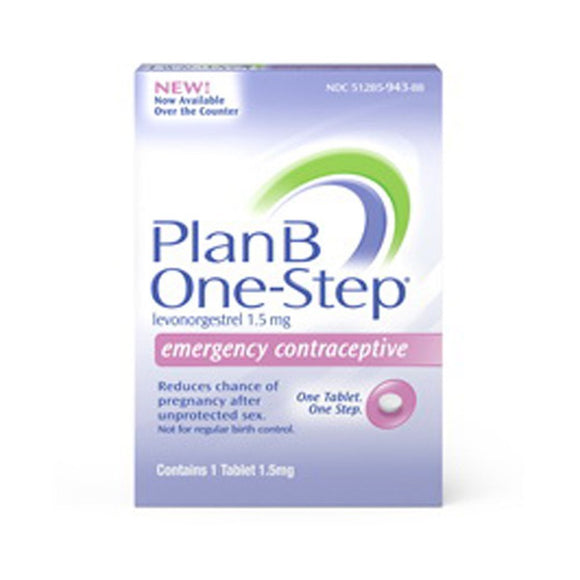 Plan B Emergency Contraceptive Tablet (Contains 1 Tablet 1.5mg)