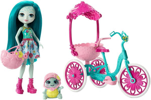 Enchantimals Built for Two Doll Playset, Turtle & Tricycle