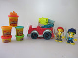 Play-Doh Fire Truck and Police Boy Car Playsets