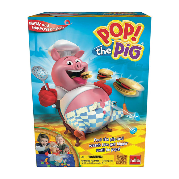 Pop the Pig Game - New and Improved - Belly-Busting Fun as You Feed Him Burgers and Watch His Belly Grow